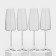 A set of glasses for champagne Lord, 340 ml, crystal glass, 4 pcs
