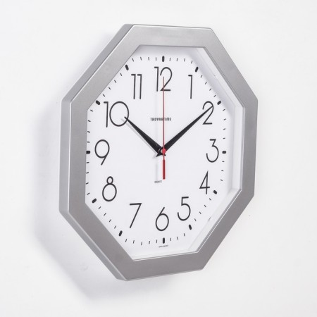 Wall watches "eight faces", silver-1