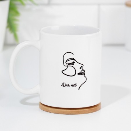 A set of mugs for two, sublimation "for her and for him", 2 circles, 320 ml-2