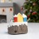 LED figure "Train and Snowman" 16 × 10 × 12 cm, polystone, AAAX batteries (not in the kit), USB, glow warm white