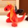 Soft toy "Dragon", 22 cm, orange color