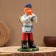 Kovrov toy "A man with a knitting firewood", ceramics