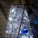 LED figure "Silver Christmas tree", 28 × 50 × 13 cm, 10 watts, 220 V