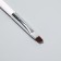 Brush for extensing and design of nails, beveled, 17.5 cm, d = 5 × 4 mm, white color