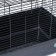 A cage for rodents with a high pallet, 47 x 30 x 35 cm, black