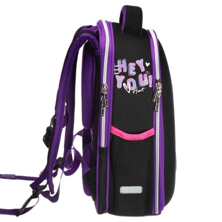 Frame backpack 35 x 27 x 13, Devente Junior 14l, Anime Girl, black/purple + keychain 7033400-3