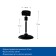 Caucasus holder on a round stand, plastic, leg 5 cm, h = 9 cm, black color