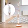 Steam mop KitFort KT-1048-2, 1300 W, 360 ml, cord 4.9 m, white-orange