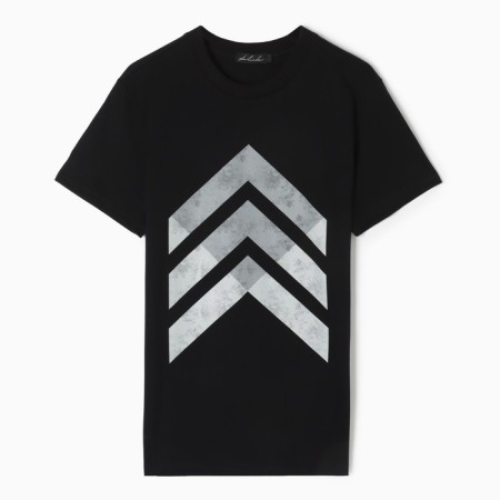 T -shirt male, black color, size 56