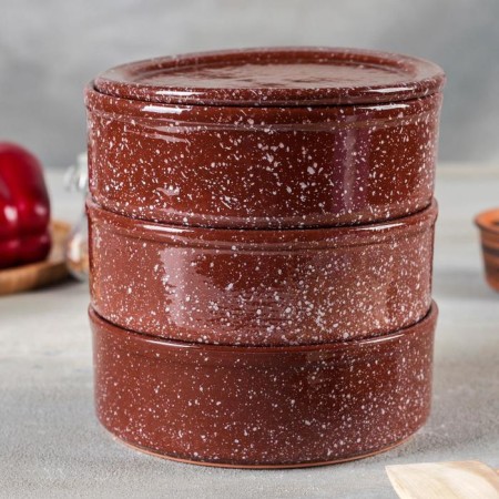 Set for a junction "Brown marble", 3 capacities of 550 ml