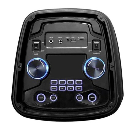 Portable karaoke system Perfeo Party Maker 100, 100 W, AUX, USB, SD, BT, 7500 mAh, black-1