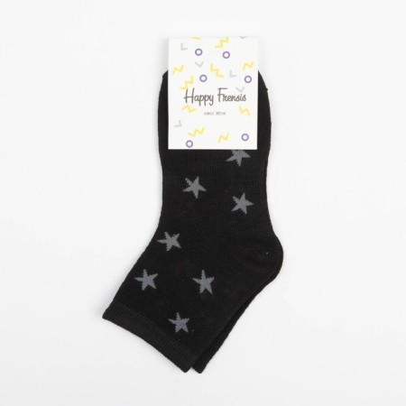 Children's socks, black/stars, size 22-24-3