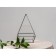 Florarium "Pyramid with the base" (seams copper)