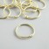 Rings for creativity (for photo albums) "gold" int. D = 3.5 cm external. D = 4 cm set 10 pcs