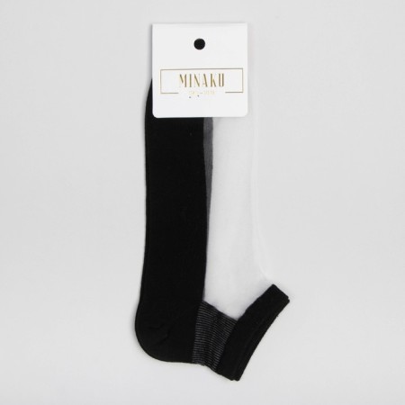 Women's socks glass minku color black, size 36-37 (23 cm)-3