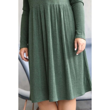 Women's dress, size 52, green color-1