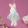 Soft toy "Bunny in a dress" on a suspension, 16 cm, color mix