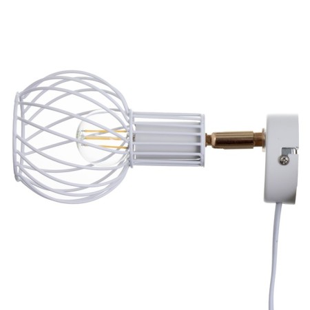 Bra with a switch on the wire "Bianca" E14 40W white 17x11x17cm-4