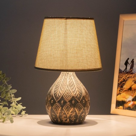 Table lamp 38046/1 E14 40W Black-gold 23x23x32 cm Risalux-2