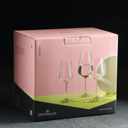 Set of glasses for wine "Sandra", 350 ml, 6 pcs-1