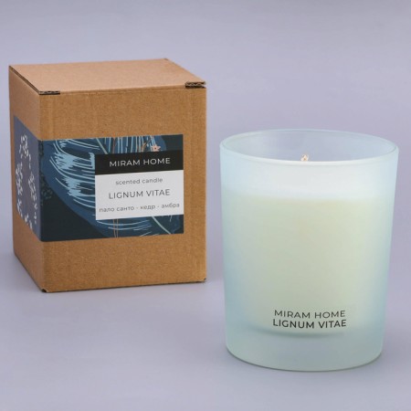 Aromatic candle in the glass "Lignum Vitae", fell Santo, 200 g-2