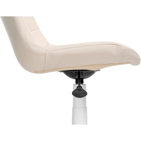 Computer chair Kelmi 1 plastic/eco -leather, white/ivory 51x61x78 cm-6