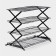 Ground for glazing and cooling confectionery, 4 tiers, 43.5 × 25.5 × 8 cm, black color black