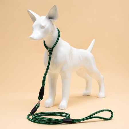 Ringovka with a swivel, 150 x 0.6 cm, black-green-3