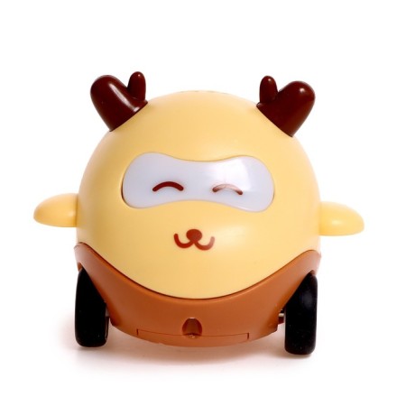 Musical toy "Funny cars", sound, light, yellow color-1