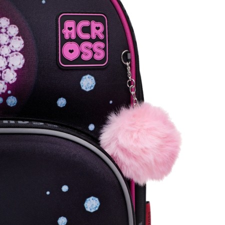 School backpack by Ergon. Spray Across 194 37*28*12 Virgo + Pen, Back Cher/Rose 24-194-11-8