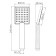 Shower watering can Wasserkraft A141, 1 mode, ABS plastic, chrome