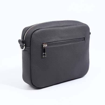 Richet Cross-Boda Bag on a zipper, external pocket, gray color-1
