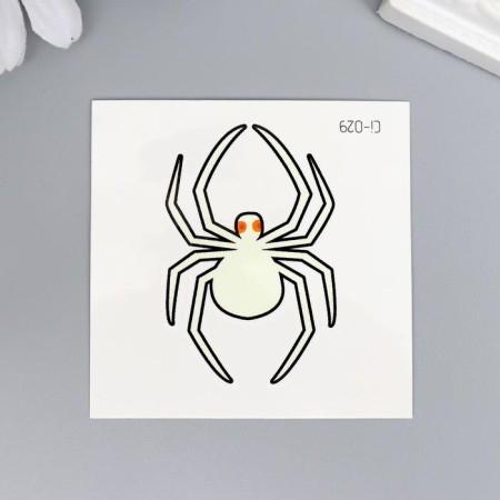 Tattoo on the body phosphorus "spiders" mix 6x6 cm-1