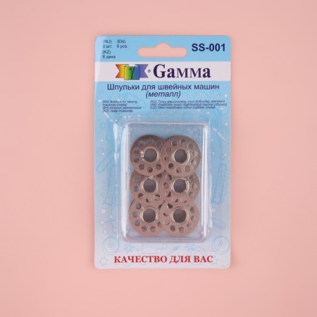 A set of rumps in a container, d = 2.2 cm, 6 pcs, metal, SS-001-6
