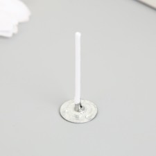 Cotton flash wick, white metal 2.6 cm