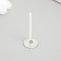 Cotton flash wick, white metal 2.6 cm