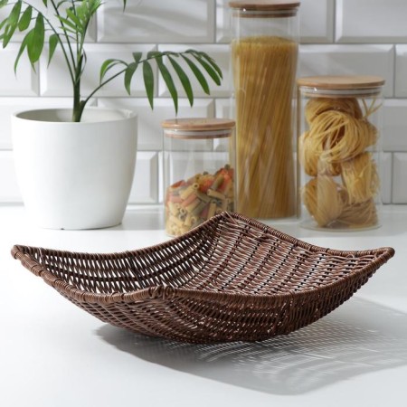 Basket for fruits and bread of the oooo, 31 × 31 × 8.5 cm, square