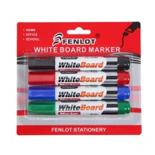 Set of markers for flipchart, 4 colors, 3 mm, blister