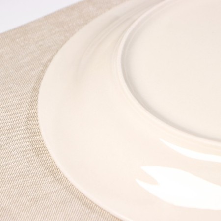 Dining plate "Miles", d = 26 cm, beige, ceramics-2