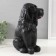 Piggy bank "Puppy Spaniel" (black), 24.5 cm