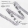 Thermoclay rhinestones, d = 3 mm, width - 10 mm, 4.5 ± 0.5 m, silver color