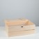 Wooden box 35 × 23 × 13 cm Gift with a sheet cover on loops with a lock