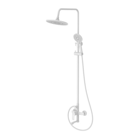 The shower system Milardo Rora Rorwt4FM06, tropical shower, shower, brass, white