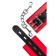 Handcuffs Toyfa Theater, leather, 23 cm, red