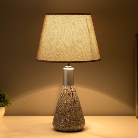 Leon's table lamp E14 40W gray-silver 23x23x41 cm-1