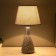Leon's table lamp E14 40W gray-silver 23x23x41 cm