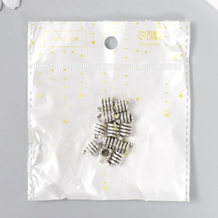 Busina for creativity Metal "Slok" silver G136B812 0.8x1.1 cm-4