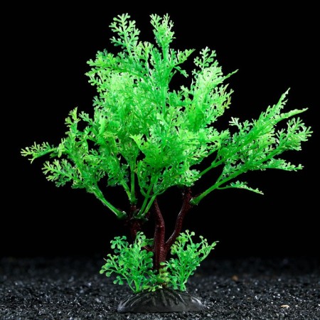 Artificial aquarium plant, 15 cm, green