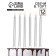 Candles for the cake "Royce", 12 pcs, silver metallic