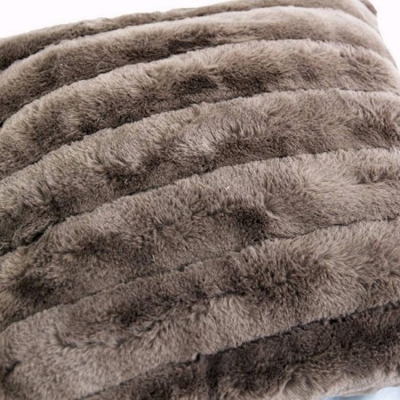 Decorative pillowcase "Anabel", size 45x45 cm, chocolate color-1